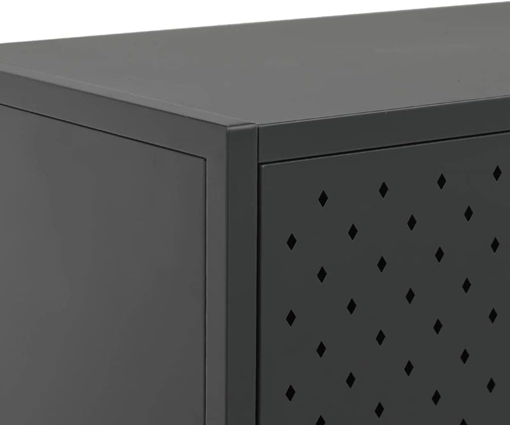 vidaXL Sideboard 3 Türen Kommode Anrichte Beistellschrank Schrank Mehrzweckschrank Standschrank Stah