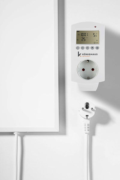 Infrarot Heizung mit Thermostat 1000 Watt - 5 Jahre Herstellergarantie - Überhitzungsschutz - TÜV -