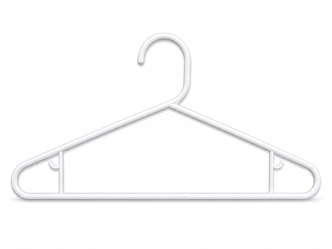 Kleiderbügel für Blusen &amp; T-Shirts, 41 cm, weiss, 20 Stück