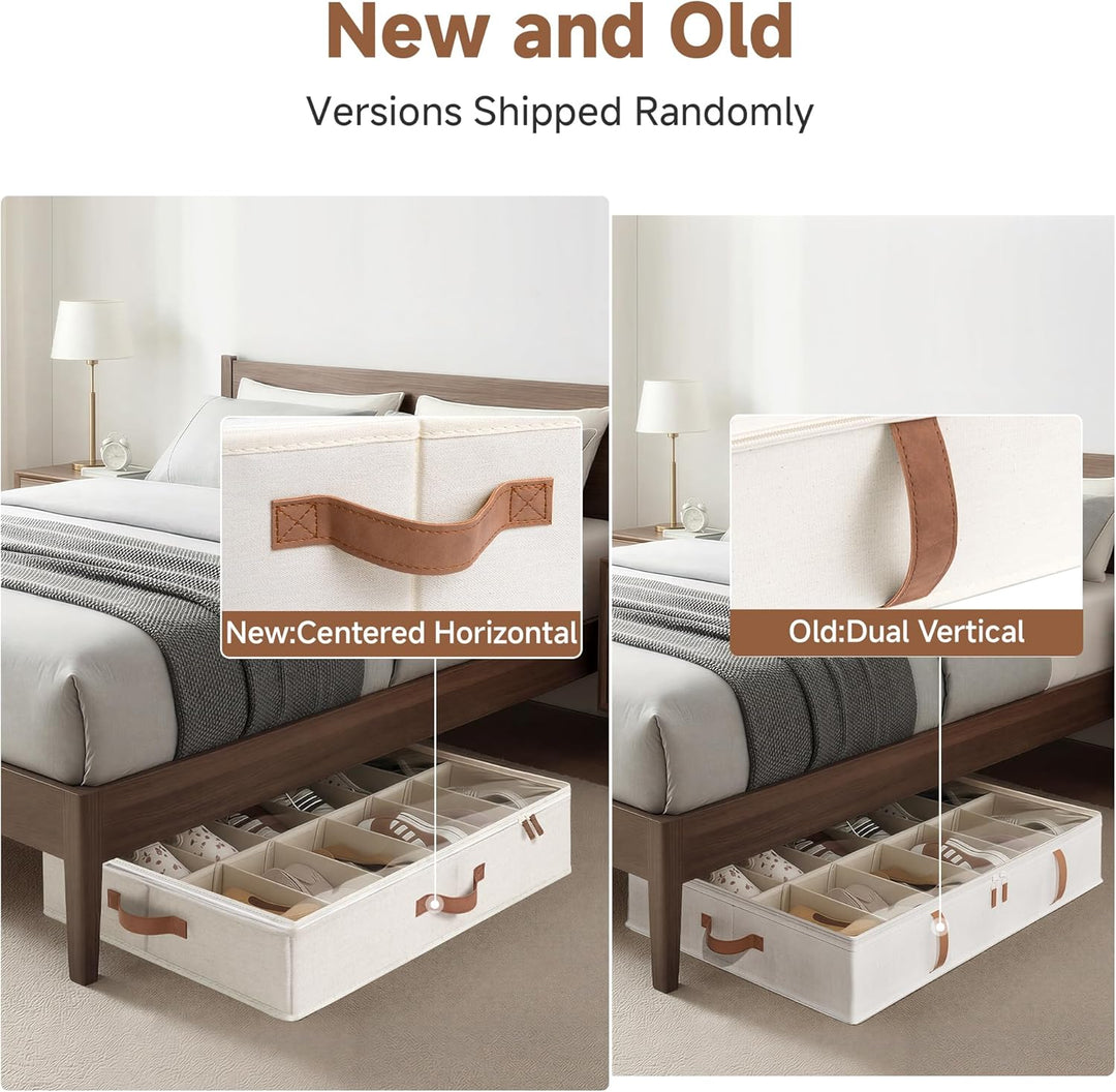 StorageWorks Aufbewahrungsbox unter dem Bett, grosse Unterbett Aufbewahrung Organizer mit Deckel, ro