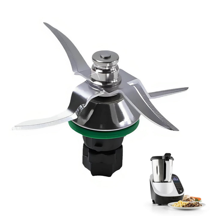 Messer für Thermomix TM5 TM6 TM7, Edelstahl Mixmesser mit Dichtring, Ersatzmesser für Vorwerk Küchen