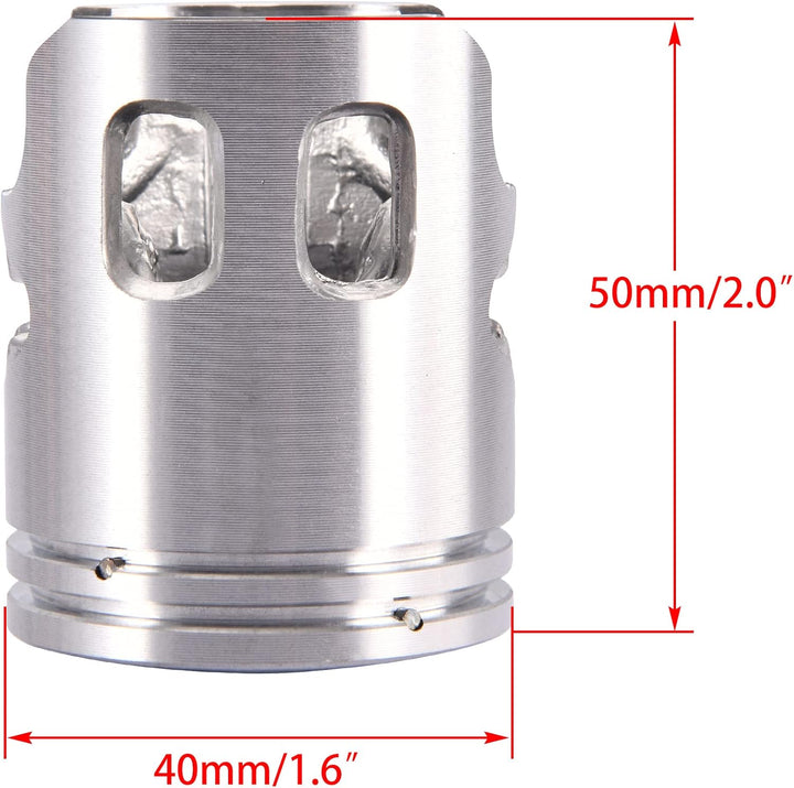 WOOSTAR 40mm Kolbenring Ersatz für 2 Takt 49ccm 50ccm 1994-2015 PW50 Y-Zinger Jog Moped Roller Dirt