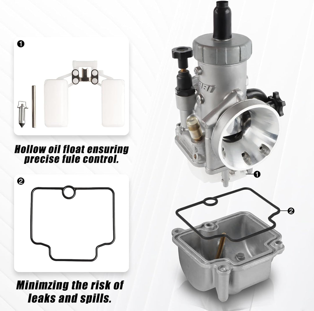 NIBBI PE19mm Vergaser für 100cc-125cc Flansch Motorrad Motor Vergaser mit Carb Jets für Dirt Bike Mi