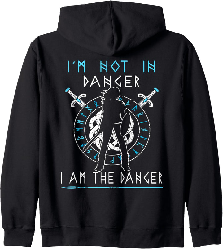 Shield-Maiden - I'm Not In Danger - I Am The Danger Viking Kapuzenjacke