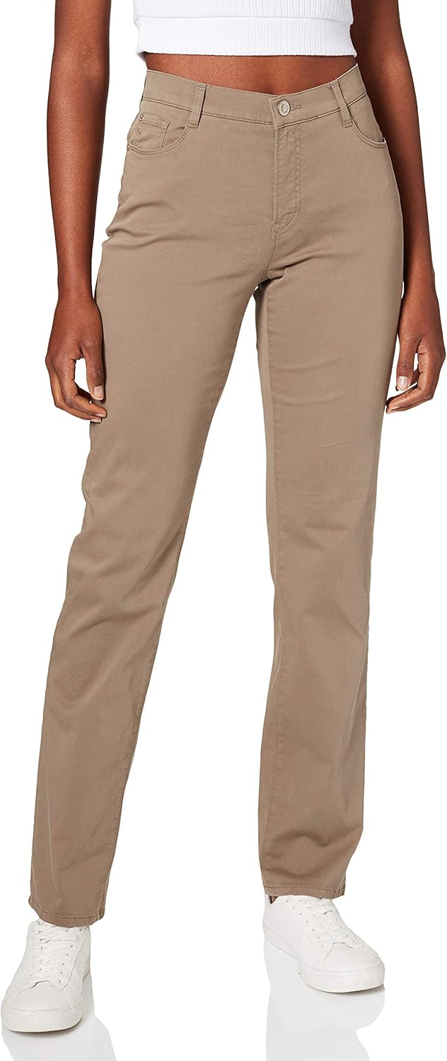 BRAX Damen Style Carola Five-Pocket Wertigem Baumwollsatin Hose 25W / 32L Khaki, 25W / 32L Khaki