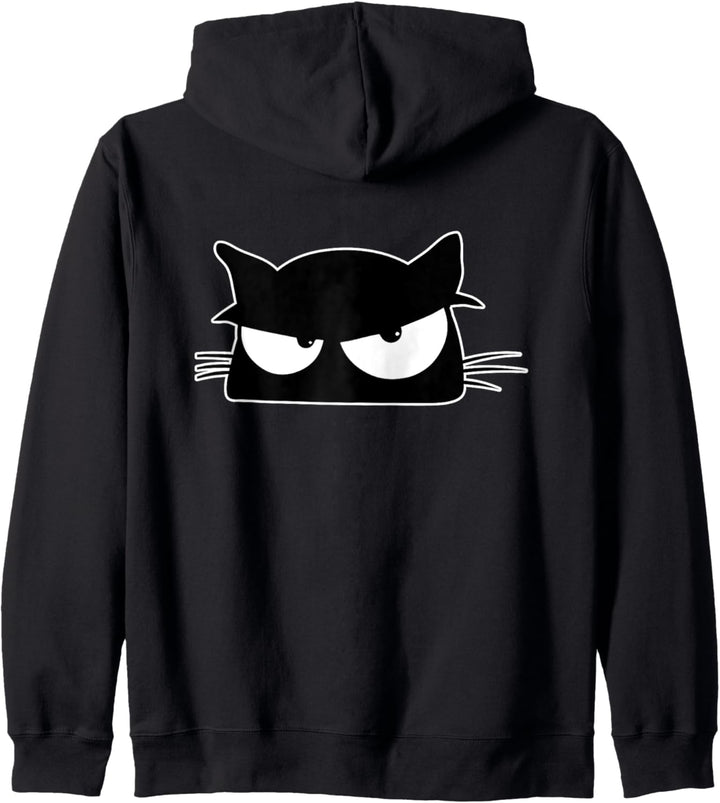 Die schwarze Katze Pausenjacke - Schau mir in die Augen Kapuzenjacke