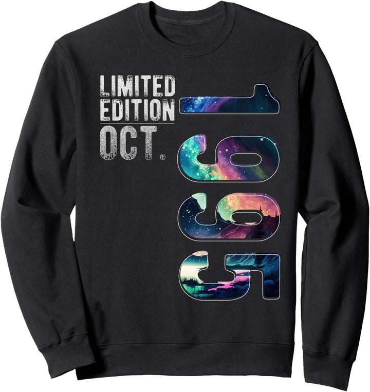 Limited Edition 1995 Polar Lights October Birthday Month Sweatshirt