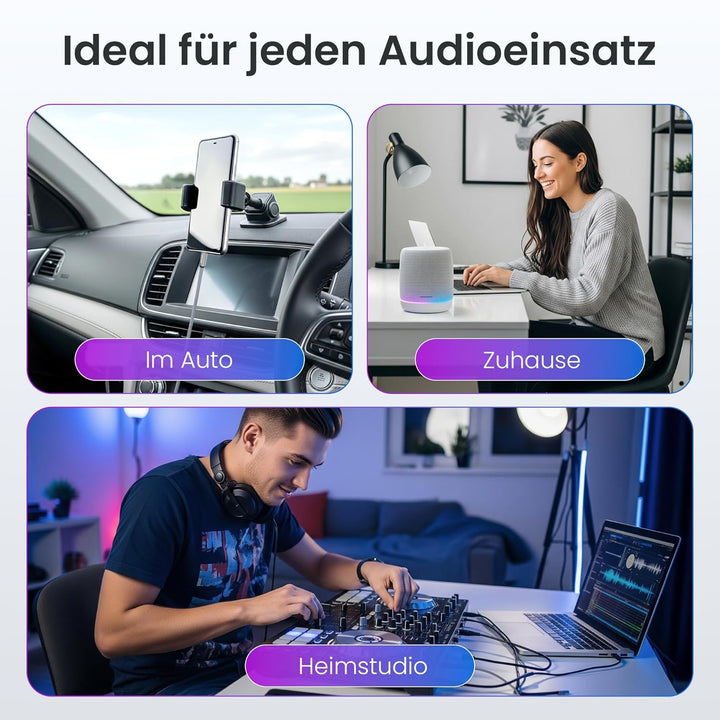 audio pirates Klinke auf Cinch | RCA-Kabel | 3,5mm-Klinkenkabel auf 1x Cinch-Kabel | Audio-Kabel für