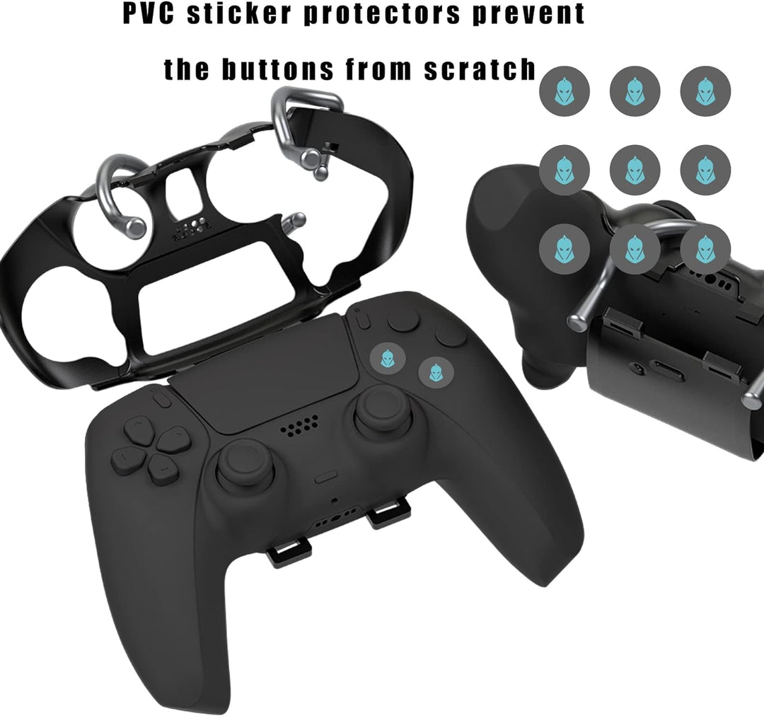 EXknight Leverback V2 PS5 Paddles, Rücktasten Adapter für PS5 Controller | Fit mit Daumengriffe (Bla