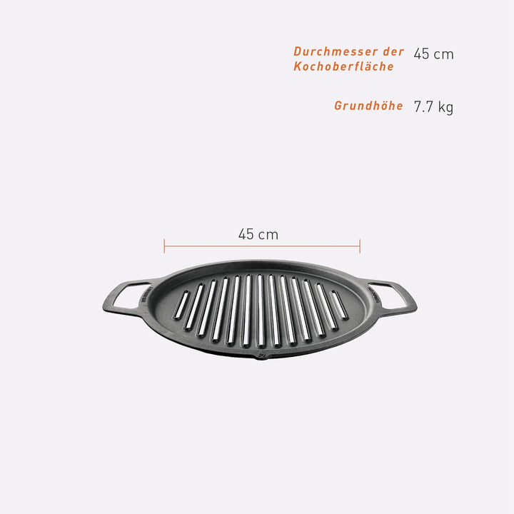 Solo Stove Gusseisen-Grillrost für Feuerschale Bonfire und Yukon | Grillplatte für Feuerstelle, Umba