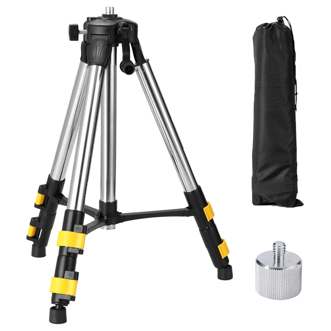 Stativ Laser Professional, 50-120 cm Baustativ Stützen Höhenverstellbar Laser Sativ mit 5/8"-11 Auss
