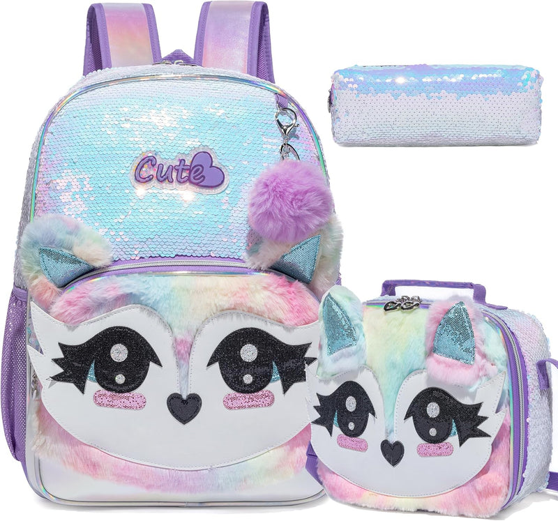 HTgroce Schulrucksack Mädchen Teenager Schultasche Schulranzen Set Rucksack für Mädchen Schule Freiz