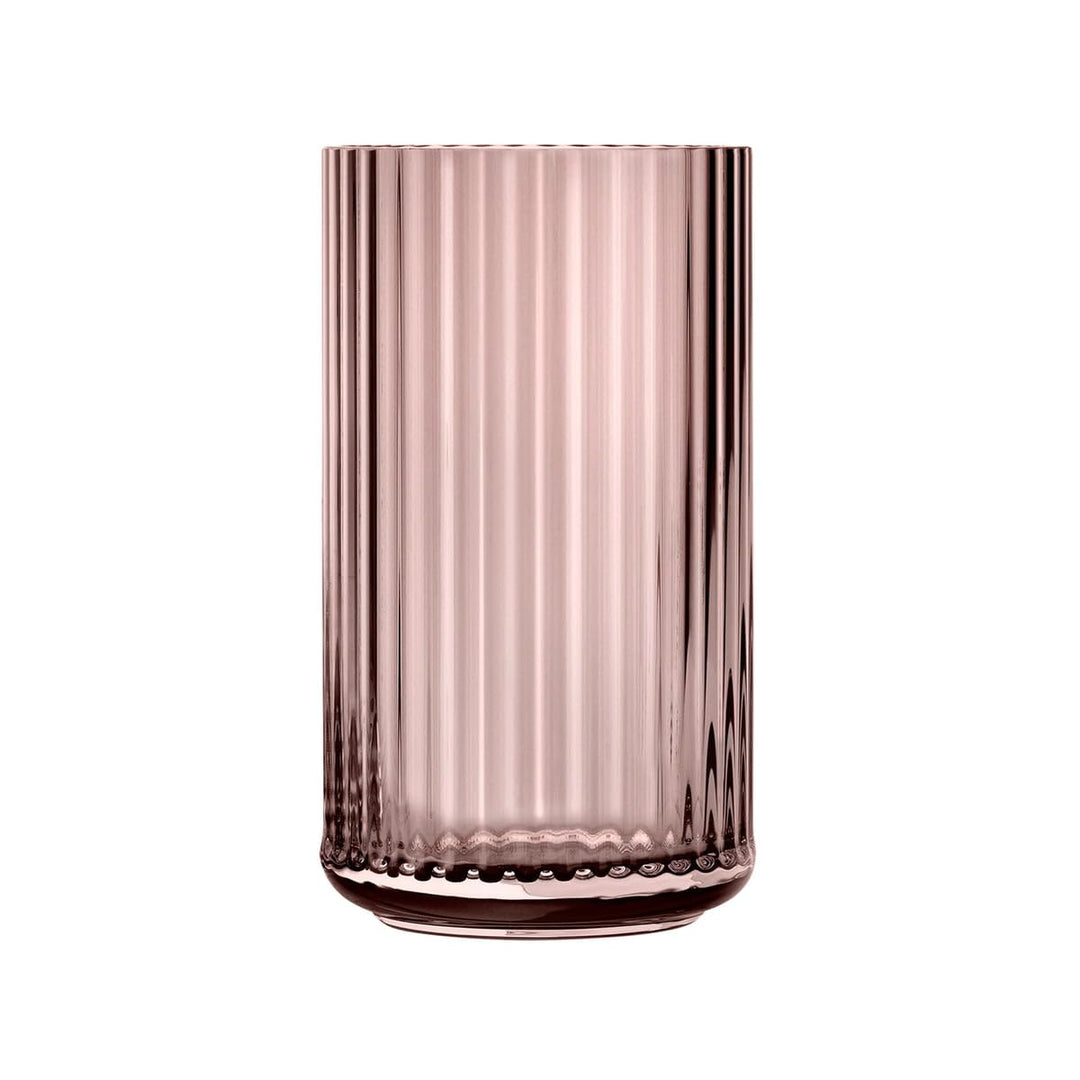 Lyngby Porcelæn Vase H25 cm Lyngby aus mundgeblasenem Glas Zeitloses Design, rot H25 cm Burgundy, H2