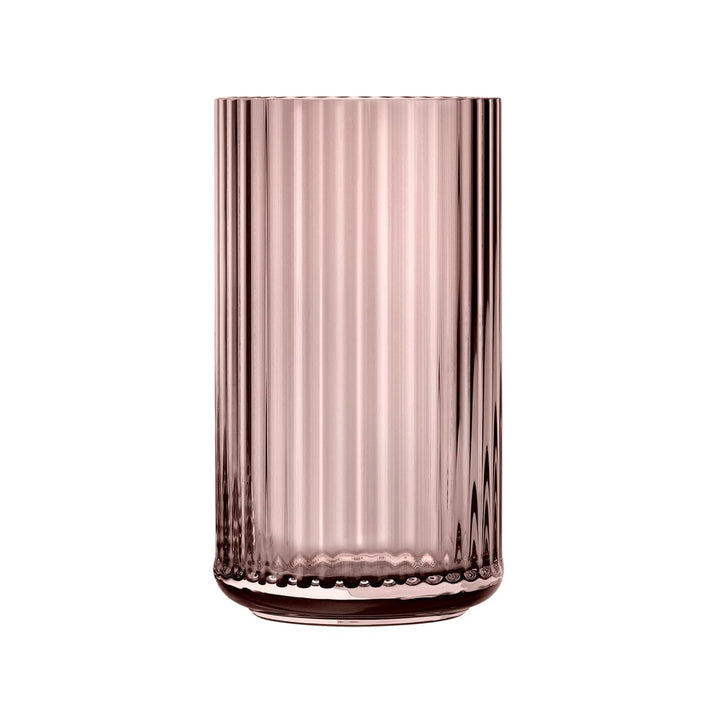 Lyngby Porcelæn Vase H25 cm Lyngby aus mundgeblasenem Glas Zeitloses Design, rot H25 cm Burgundy, H2