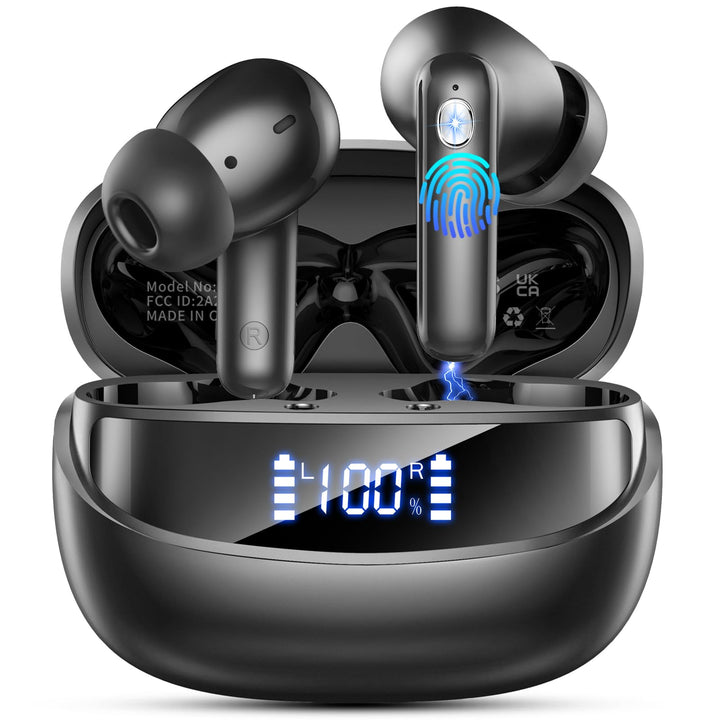 Bluetooth Kopfhörer, 2026 Kopfhörer Kabellos Bluetooth 5.4 HiFi Stereo, 56 Std Spielzeit In Ear Kopf