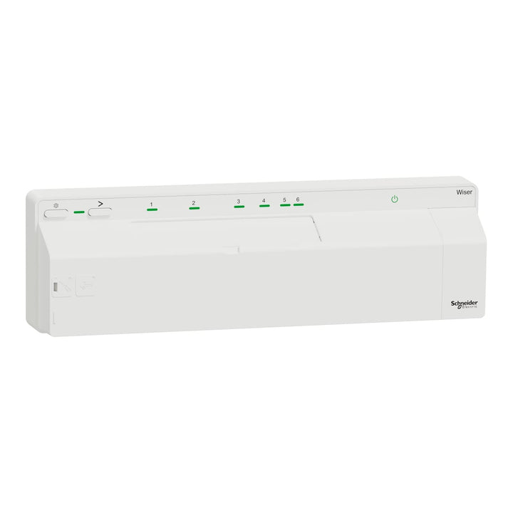 Schneider Electric CCTFR6610 Wiser Smart Home Fussbodenheizungssteuerung Standalone oder per App, Ve