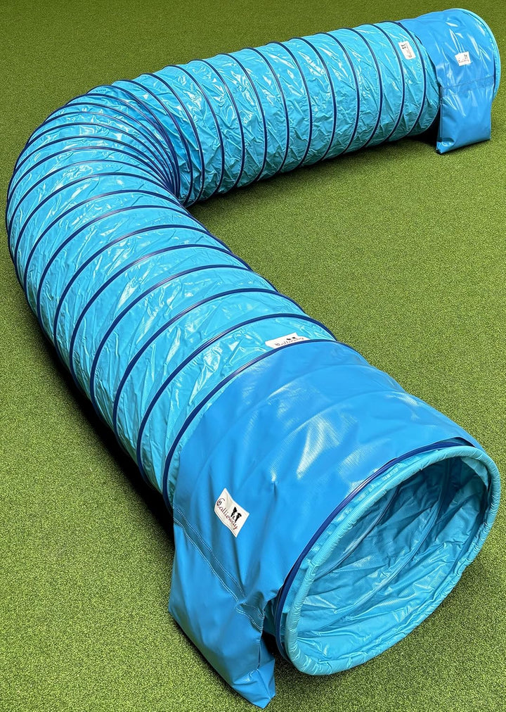 Callieway® Dog Agility Tunnel Profi Hunde Tunnel Agility Gerät (Stützsandsäcke bereits inklusive) (5