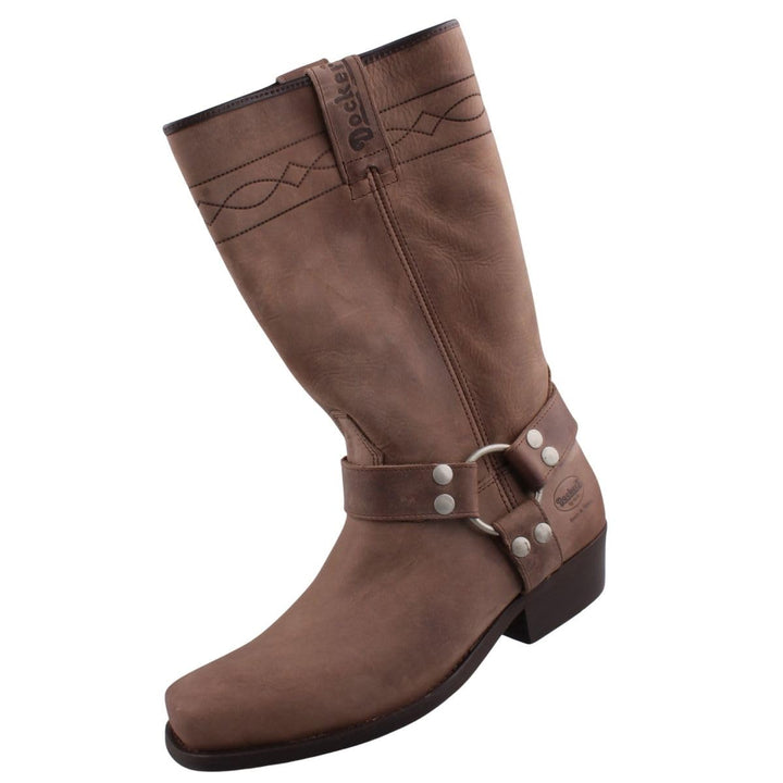 Dockers by Gerli Biker Stiefel 36 EU Hellbraun, 36 EU Hellbraun