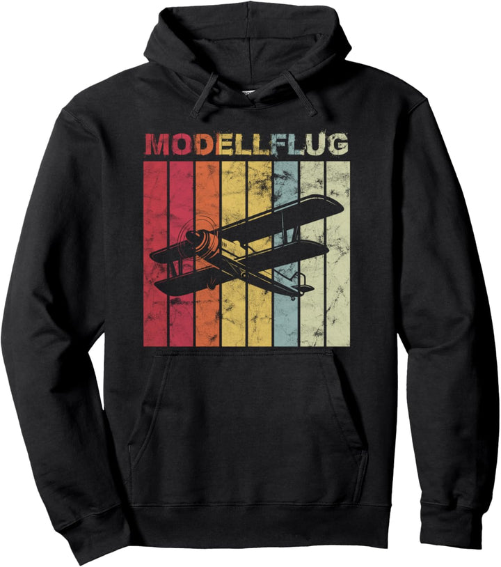 Modellflug Vintage Retro Pilot Flugzeug Modellbau Geschenk Pullover Hoodie