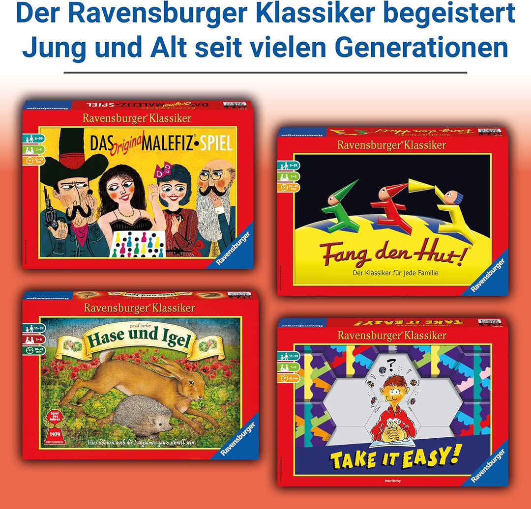 Ravensburger 26737 - Das Original Malefiz Spiel - Familienspiel für 2-4 Spieler, Ravensburger Klassi