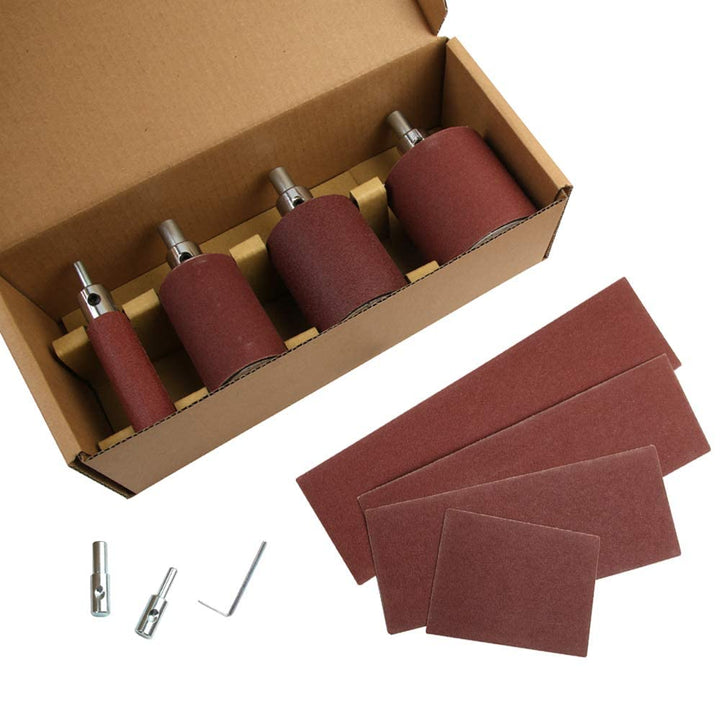 O'skool Schleifwalzen, Satz, für Bohrmaschine Schleifband, 4-teilig