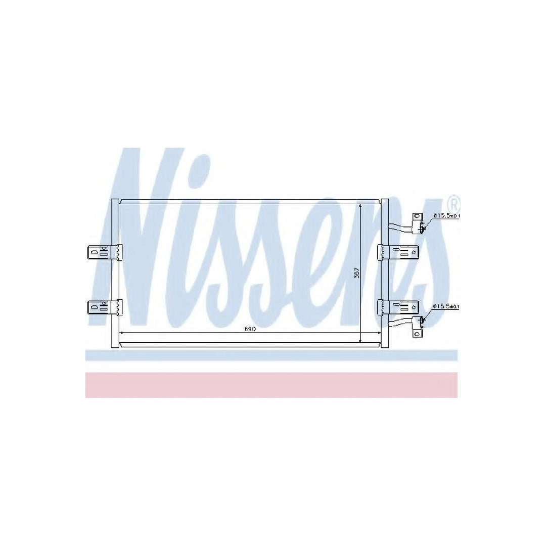 Nissens 940119 Kondensator, Klimaanlage