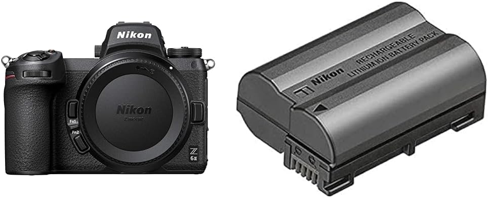Nikon Z 6II Spiegellose Vollformat-Kamera & EN-EL15c Lithium-Ionen-Akku Body Bundle mit Akku, Body B