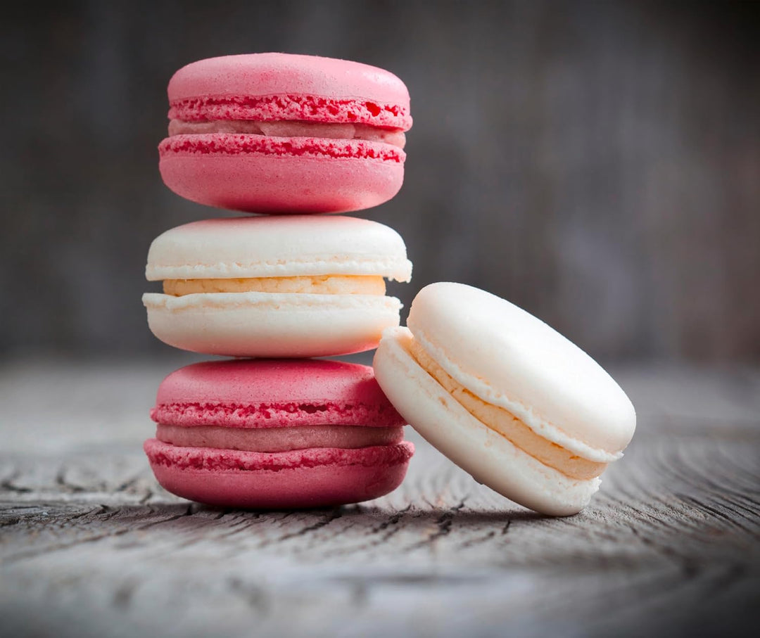 WENKO Glasrückwand Macarons 60 x 70 cm - Spritzschutz, Gehärtetes Glas, 60 x 50 cm, Mehrfarbig, Maca