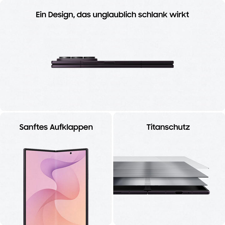 Samsung Galaxy Z Fold8 Ultra Smartphone, 512 GB Speicher, Graphite | Android AI Handy, Produktives M