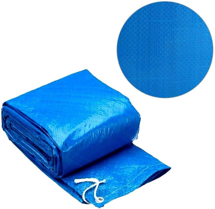 Shinyzone Poolabdeckung Rund 183 cm mit Gummizug,Swimming Pool Abdeckplane Plane Schutzplane Winddic