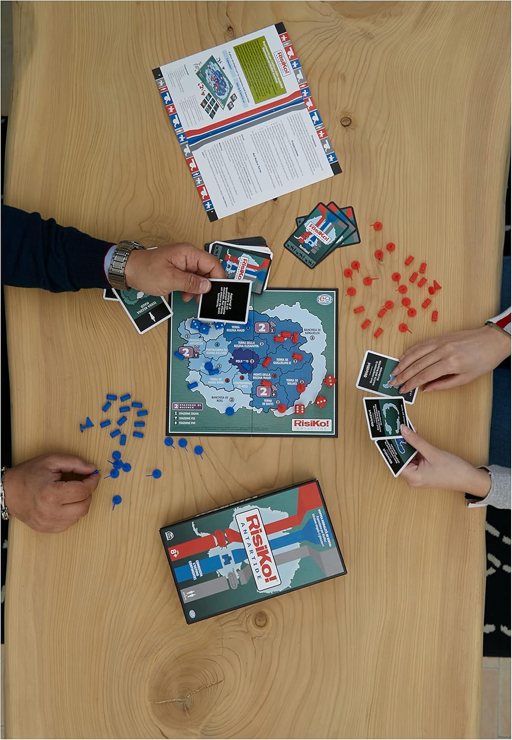 EDITRICE GIOCHI, Risiko! Antarktis, Strategiespiel, 2 Spiele in Box in 1 für Herausforderungen zwisc