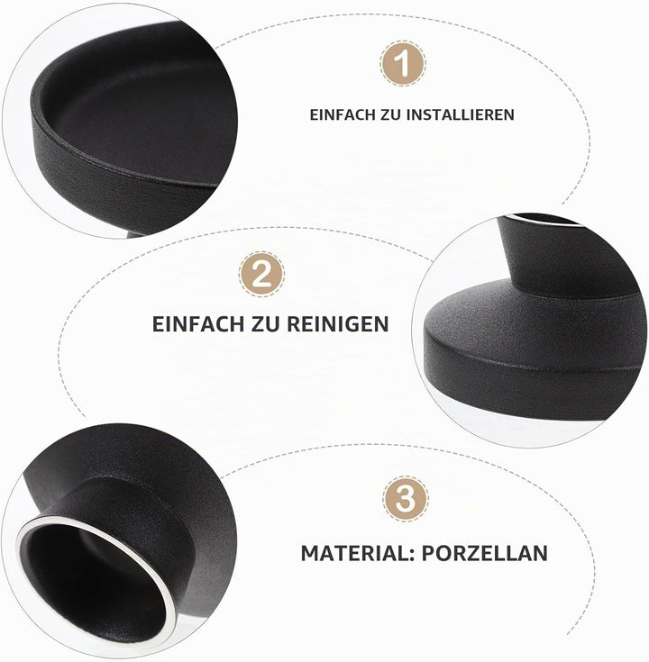 UPKOCH Obstschale mit Fuss aus Porzellan, Dekorativer Tortenständer zum Servieren von Snacks, Desser