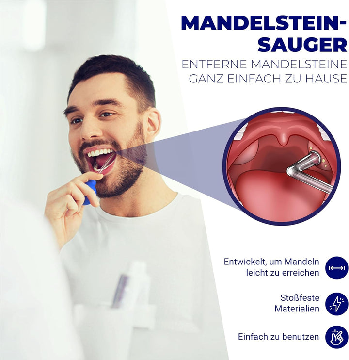 Oravix Mandelsteine Schröpfglas, Mandelsteine Entfernen Sauger, Mundgeruch Bekämpfen, Mandelstein En