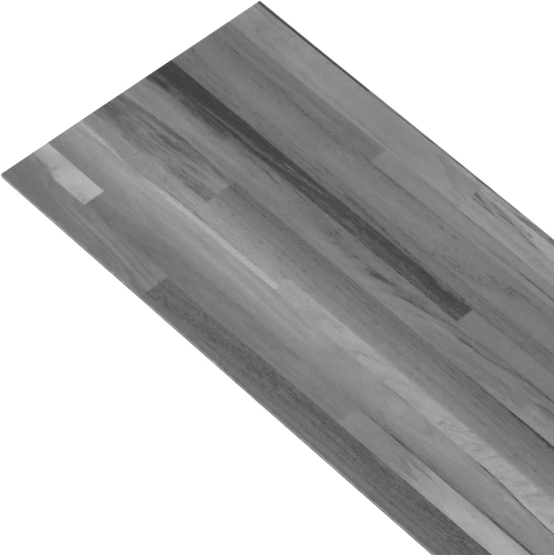 Bodenplanken 18 Stück Grau PVC selbstklebend 5,26 m² für Innenbereich Wohnraum Renovierung einfache