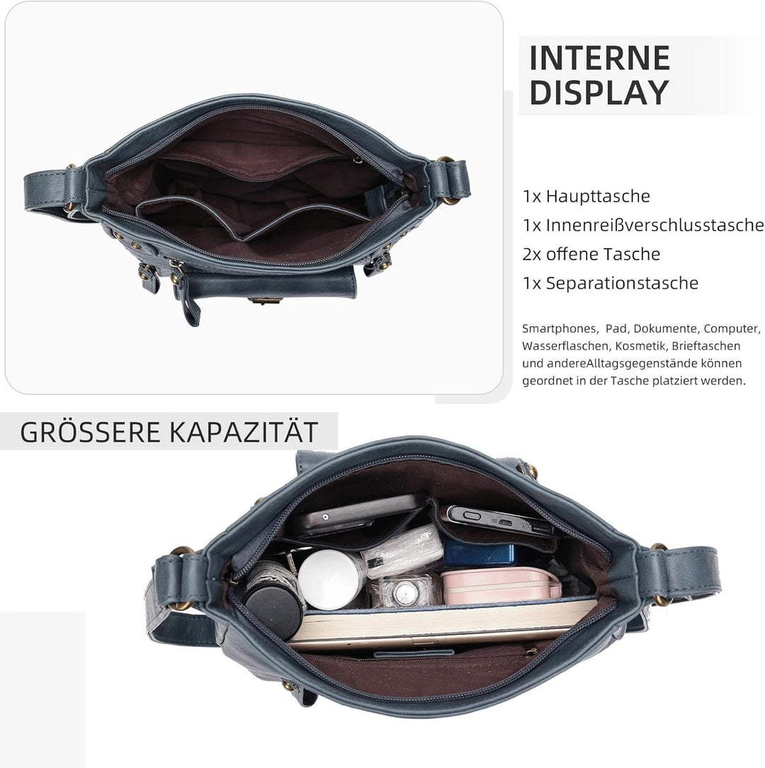 KL928 Tasche Damen Umhängetasche kleine Handtaschen Schultertasche Damentasche Damenhandtasche mitte