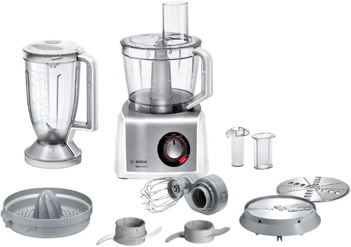 Bosch MC812S820 MultiTalent 8/1.250 Watt / 3.9 Liter/Multizubehör, weiss/edelstahl Version 2019 Weis