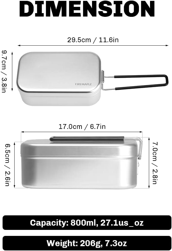 Fire-Maple Frost 0.8L Aluminium Lunchpaket