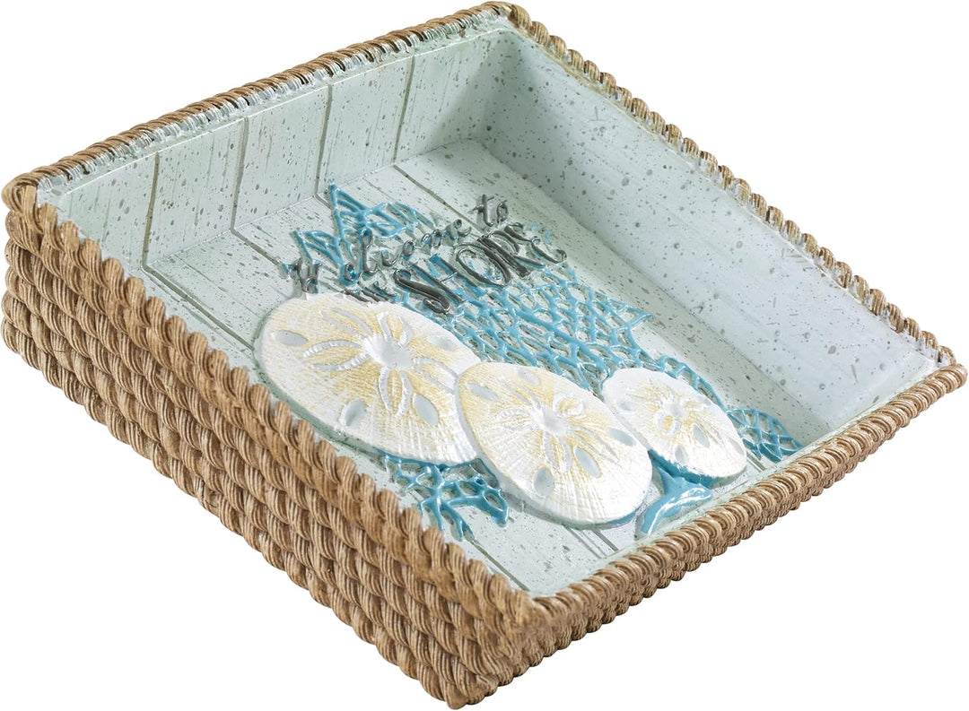 Avanti Linens Beachcomber Collection, Harz, Mehrfarbig, Seifenschale Soap dish Mehrfarbig, Soap dish