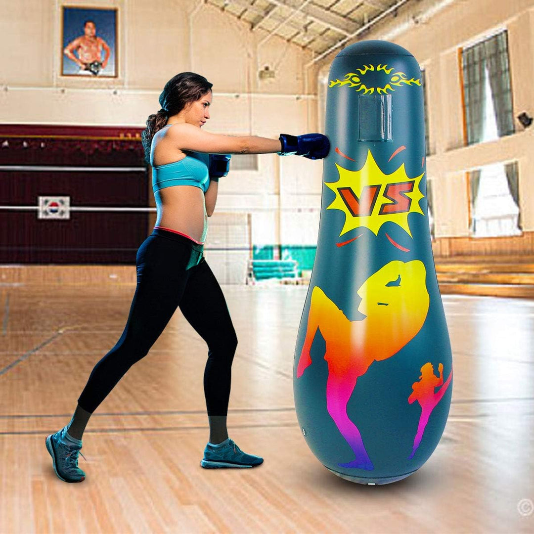 SUNSHINEMALL Boxsack für Kinder Boxen Dummy aufblasbare Cool Spass Spielzeug für Jungen Sport Gesche