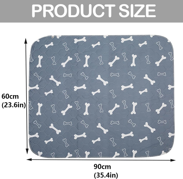 Geyecete Waschbare Welpen Unterlagen,2 Stück 60 * 90cm Haustier-Urinunterlage Wiederverwendbare,PIPI