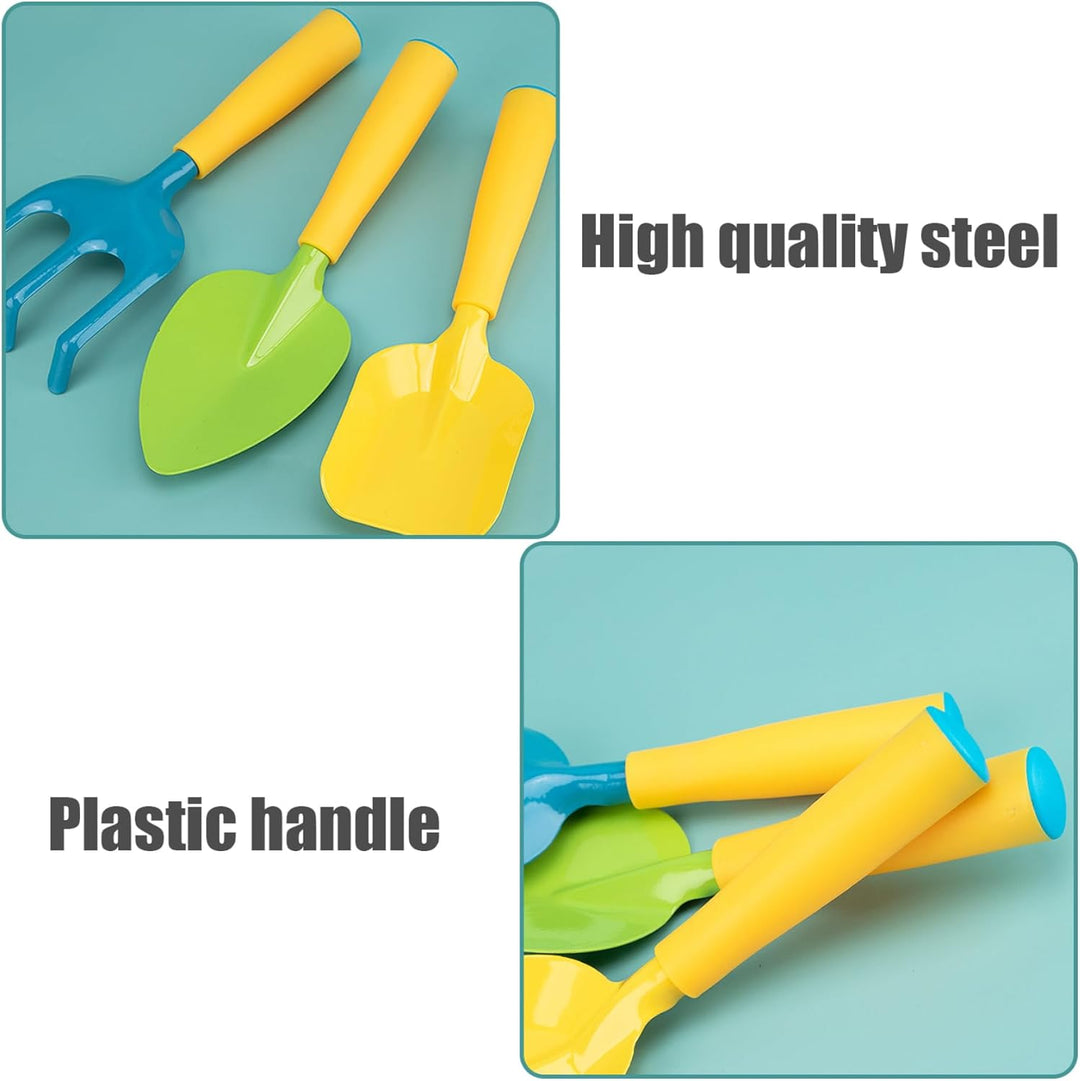 Gartenset für Kinder, Gartengeräte für Kinder, 4-teilig, ergonomisches Mini-Gartenset für Kleinkinde