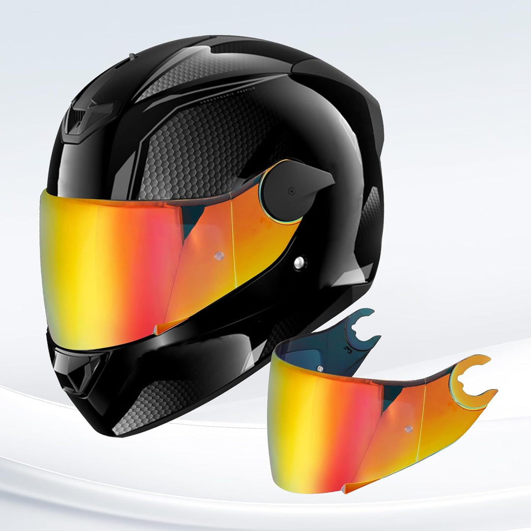 Helmvisier für D Skwal D-Skwal 2 Spartan,Motorradhelm Visier,Motorrad Windschutz Helm Objektiv Visie