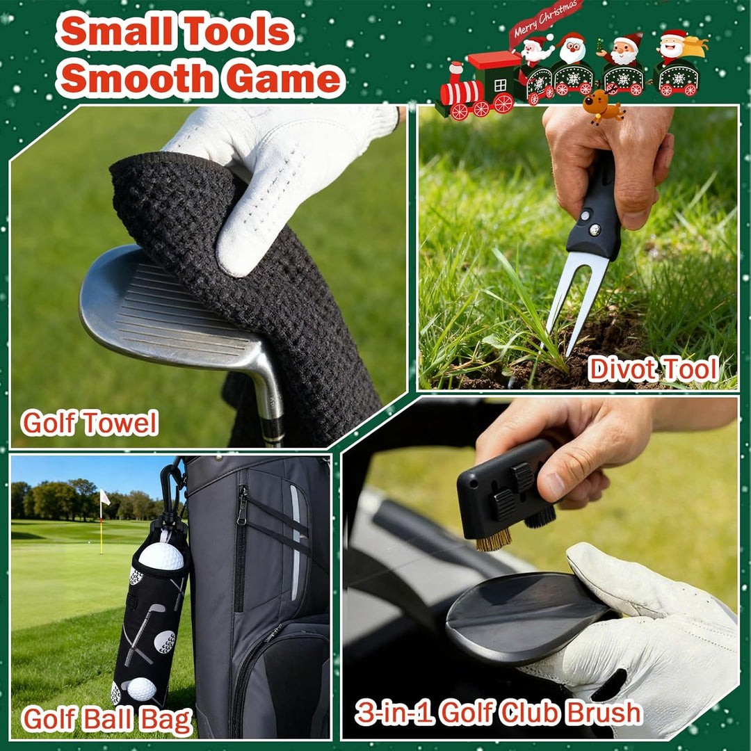 Golf Adventskalender 2025 Männer, Golf Zubehör Weihnachts Geschenk für Erwachsene Papa Jungen Herren