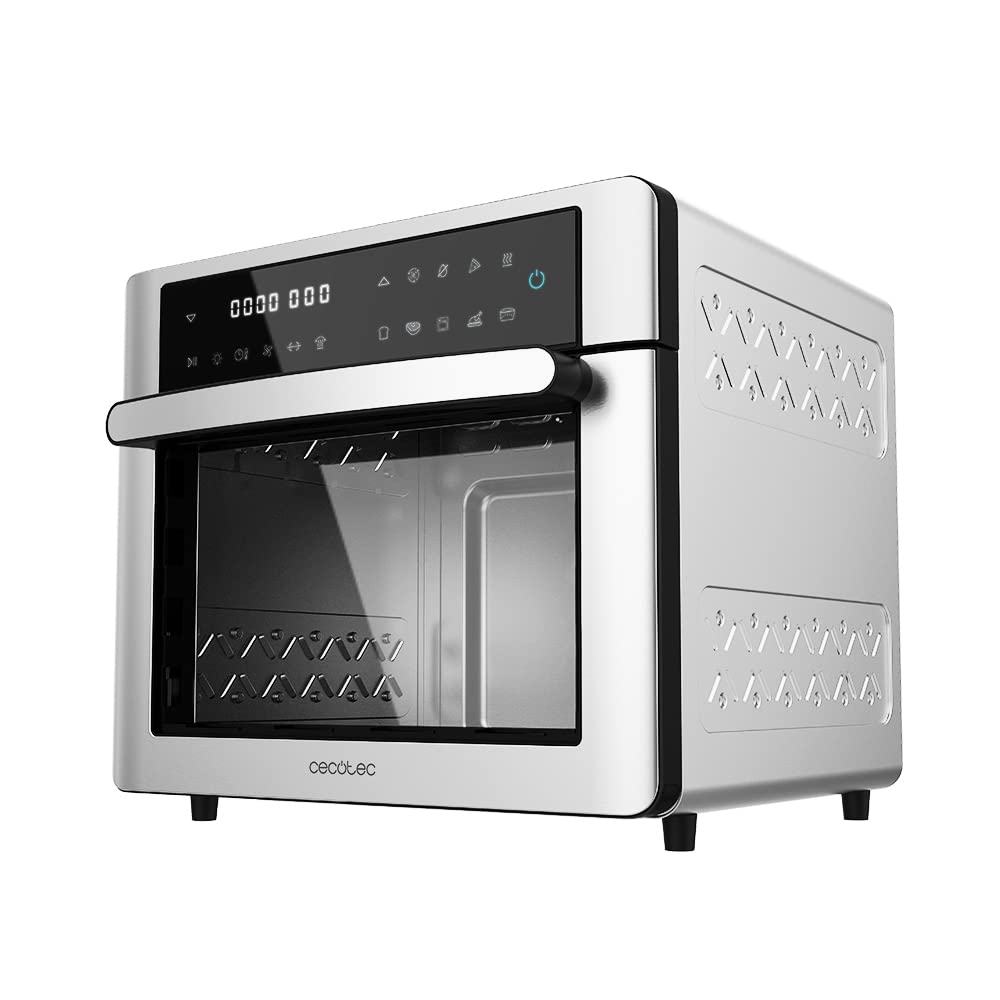 Cecotec Bake&Fry Touch Heissluftfritteuse. 14-25-30 Liter, Konvektion, Touchscreen (25 Liter, Stahl)