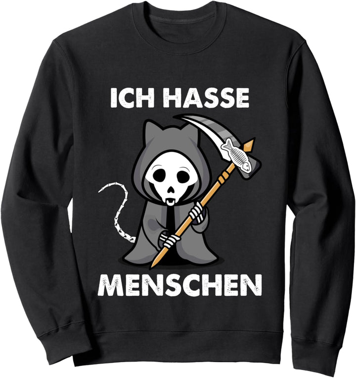 Ich Hasse Menschen Katze Sweatshirt