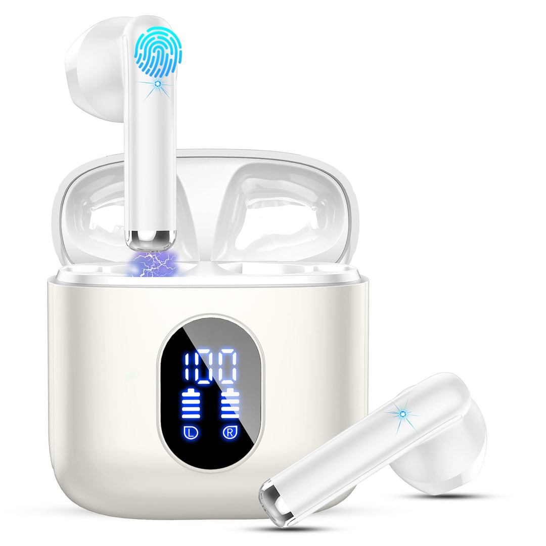 Drsaec Bluetooth 5.4 Kopfhörer, 2025 Neu In Ear Kopfhörer Kabellos Bluetooth 6D Tiefer Bass Kabellos