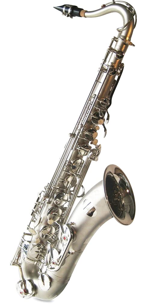 Original SYMPHONIE WESTERWALD Design Tenorsaxophon Tenor Saxophon, Matt Nickel, inkl. Luxus-Hartscha