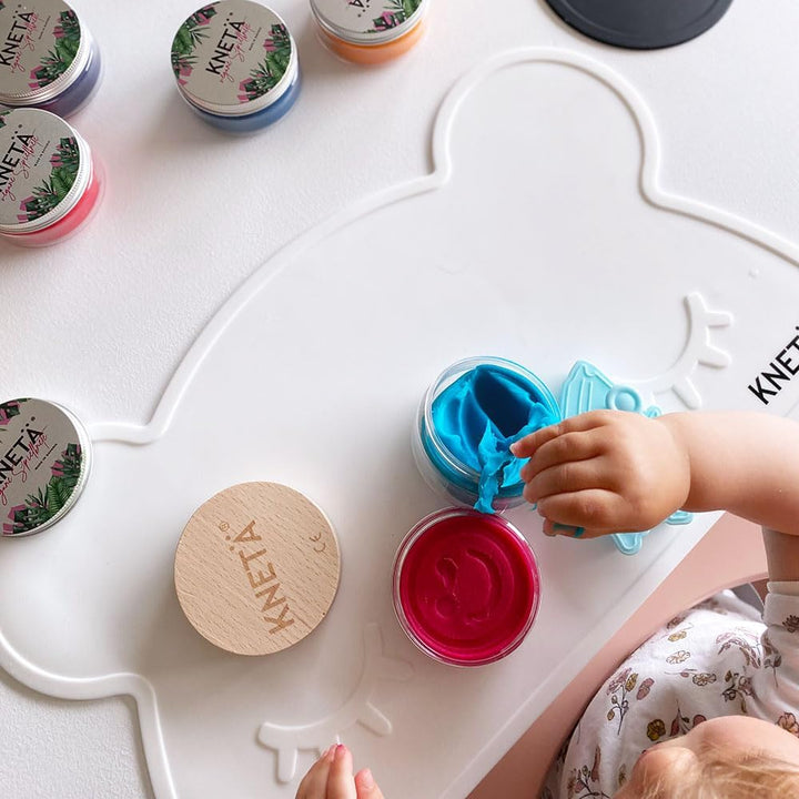 KNETÄ Dosen Knet Set I Für Kinder ab 1 Jahr I I Vegan I Unbedenklich (8er Set) 8er Set Standard, 8er