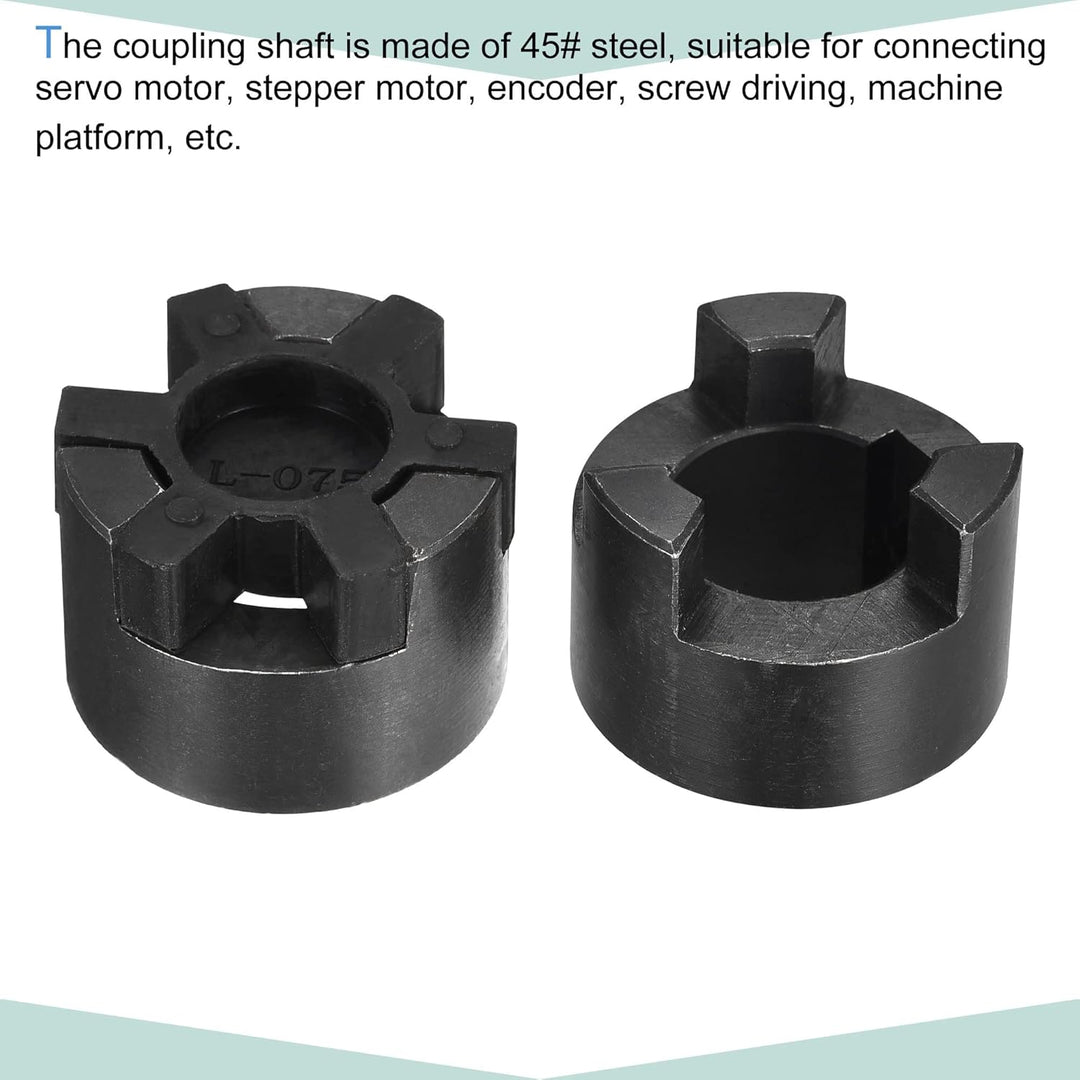 sourcing map Flexible Kupplungswelle 24 mm bis 25 mm 51 mm x 44 mm Motorkupplungsgelenk
