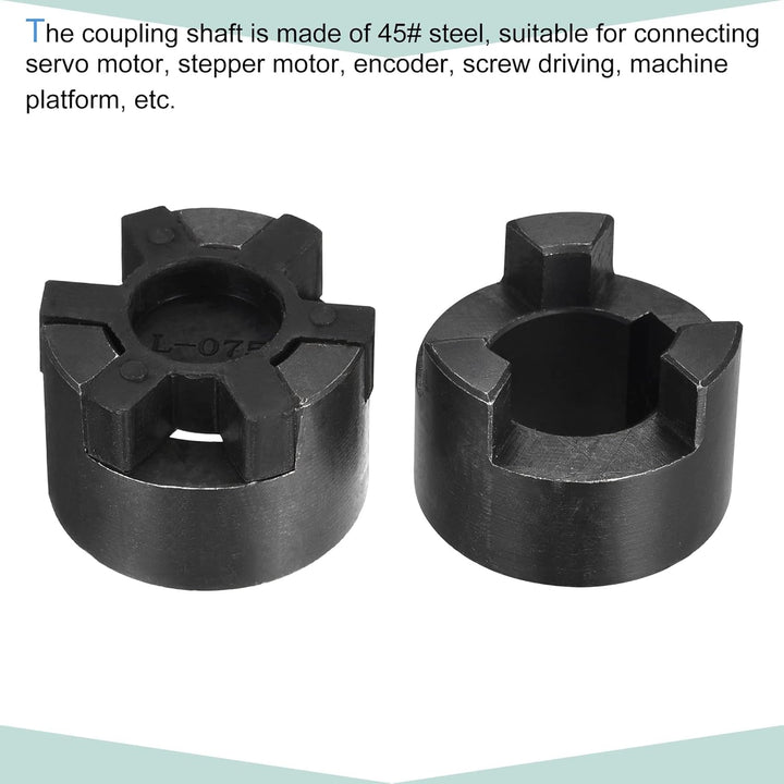 sourcing map Flexible Kupplungswelle 24 mm bis 25 mm 51 mm x 44 mm Motorkupplungsgelenk
